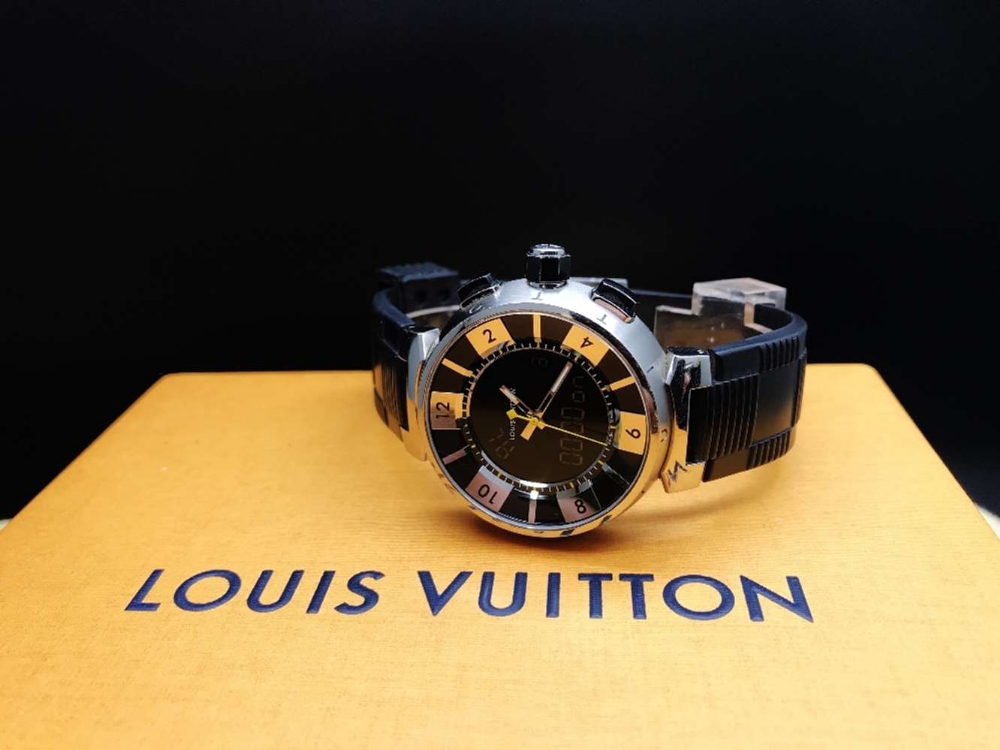 Louis Vuitton Tambour Black Analogue & Digital Edition 41.5MM, Ref Q118F - Image 3 of 5