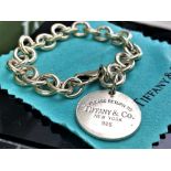 Tiffany& Co - Return to Tiffany Sterling Silver Disc Bracelet