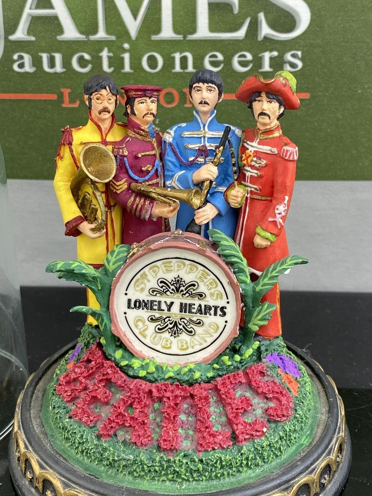 The Beatles "Lonely Hearts" Figurine & Glass Dome- Franklin Mint