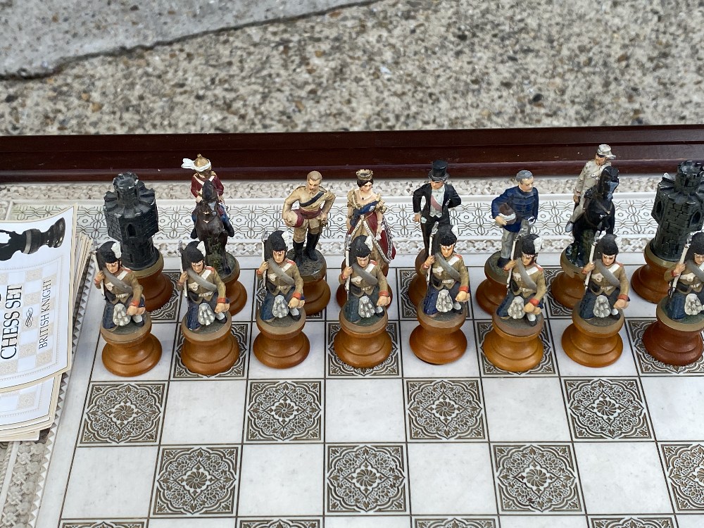 Raj Chess Set By Franklin Mint-Extremely Rare Set With Original Stand - Image 6 of 11