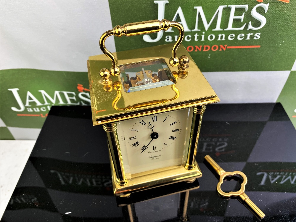 Rapport Of London - Brass Cased Carriage Clock. Cream Roman Numerals Face. - Image 5 of 6