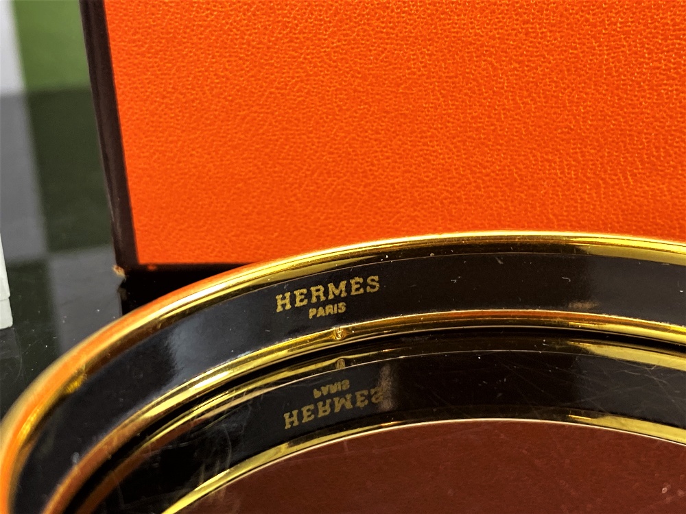 Hermes Gold Plated & Blue Enamel Musical Instruments Bracelet - Image 3 of 5