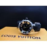 Louis Vuitton Tambour Black Analogue & Digital Edition 41.5MM, Ref Q118F