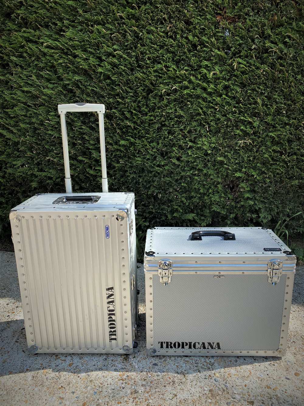 Rimowa Tropicana Aluminium 2-Wheel Trolley Case & Hand luggage Matching Case