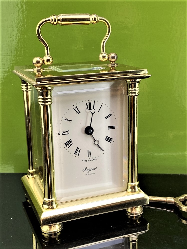 Rapport Of London - Brass Cased Carriage Clock. Cream Roman Numerals Face. - Image 3 of 6