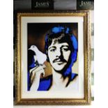 Ringo Starr Of The Beatles By Richard Avedon, Vintage Print ,Contemporary Ornate Framed