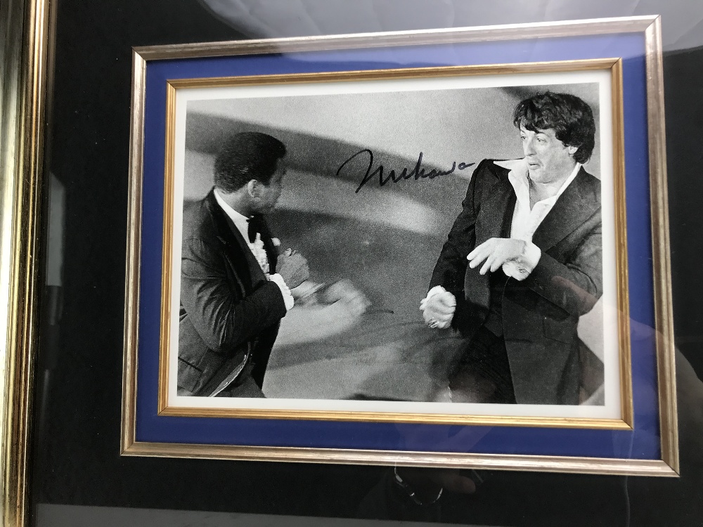 Muhammad Ali & Sylvester Stallone "Rocky" Signed Montage - Image 2 of 4