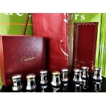 Cartier Vintage Sterling Silver Salts & Pepper Set