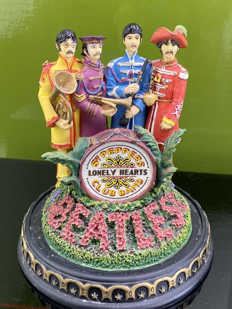 The Beatles "Lonely Hearts" Figurine & Glass Dome- Franklin Mint - Image 2 of 4