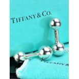 Tiffany Classic Silver Ball Hallmarked Silver Cufflinks