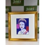 Andy Warhol Ltd Edition Litograph "Elizabeth"-Ornate framed