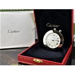 Cartier Paris Alarm Travel Desk Clock