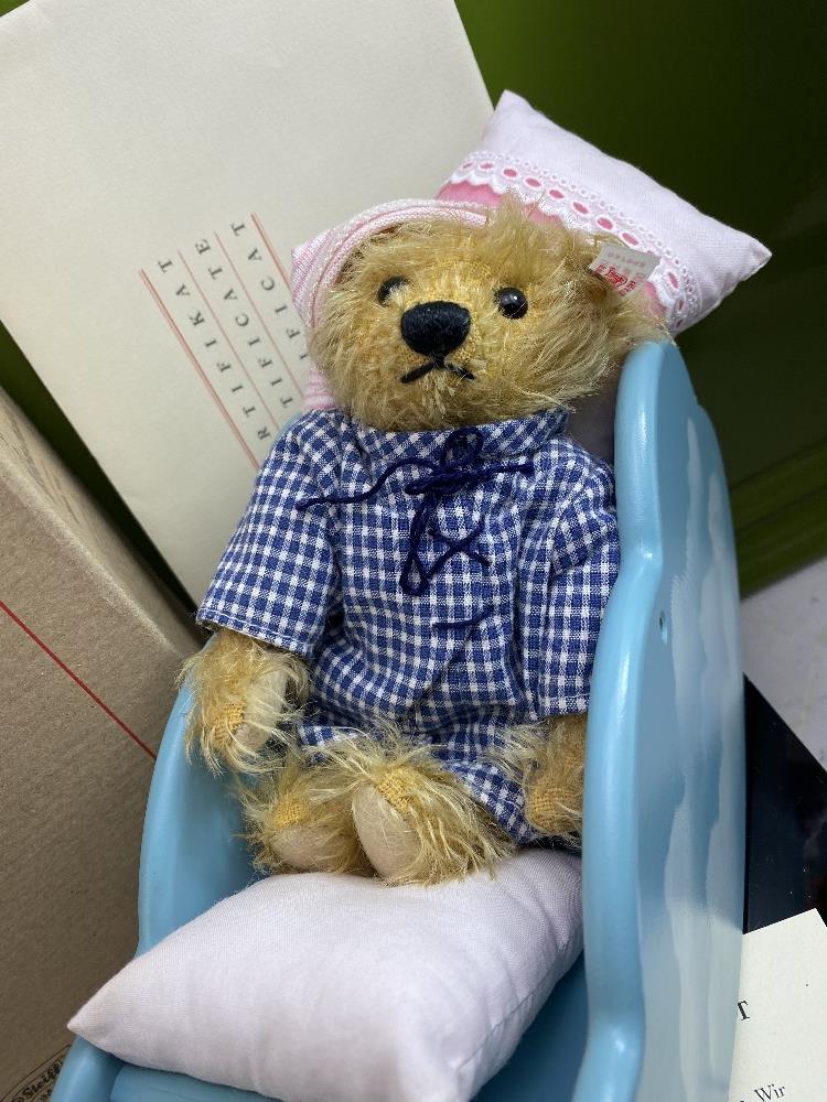 Steiff Limited Edition Boxed Teddy with Cradle - Image 3 of 3