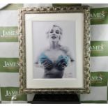 Marilyn With Roses By Bert Stern( 1929-2013) Lithograph Ornate Framed