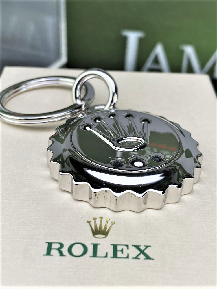 Rolex Official Merchandise Silver Crown Keyring New Example