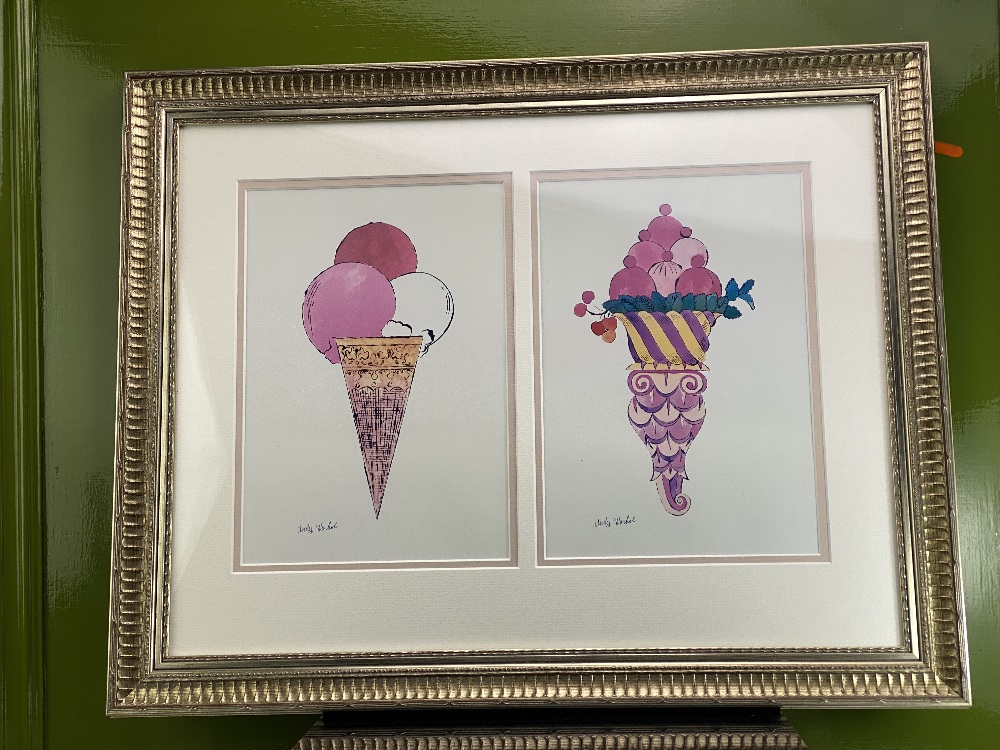 Andy Warhol" Ice Cream Fancy" Pair Lithograph/Framed - Image 3 of 3