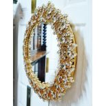 Palwa Original 60`s Vintage Crystal Illuminated Decorative Mirror-