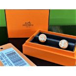 Hermes-Paris Monogram Gent`s Cufflinks