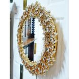 Palwa Original 60`s Vintage Cystal Illuminated Decorative Mirror-