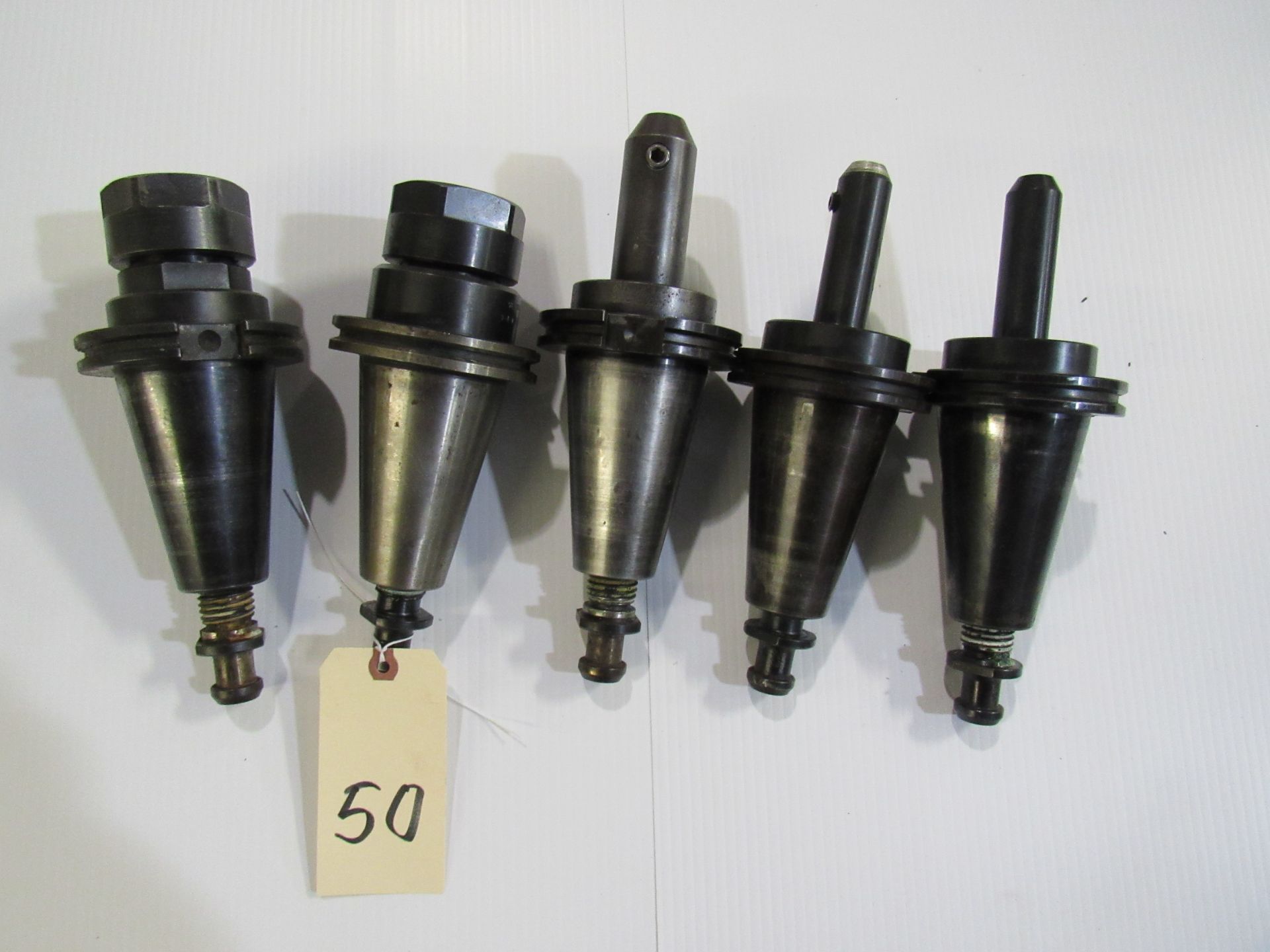 Lot - 5 Cat 50 Tool Holders