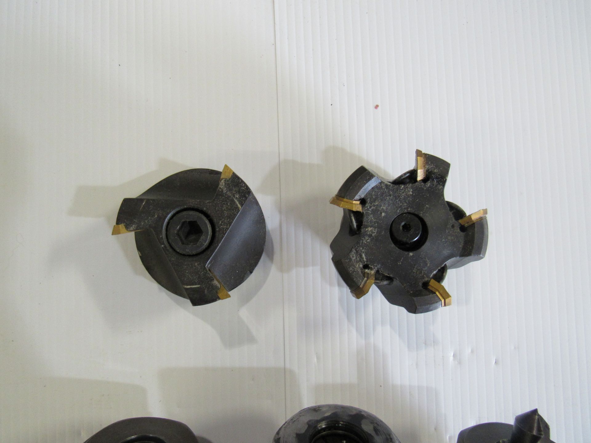 Lot - 3 Cat 50 Tool Holders w/ 2 Face Mills - Image 4 of 4