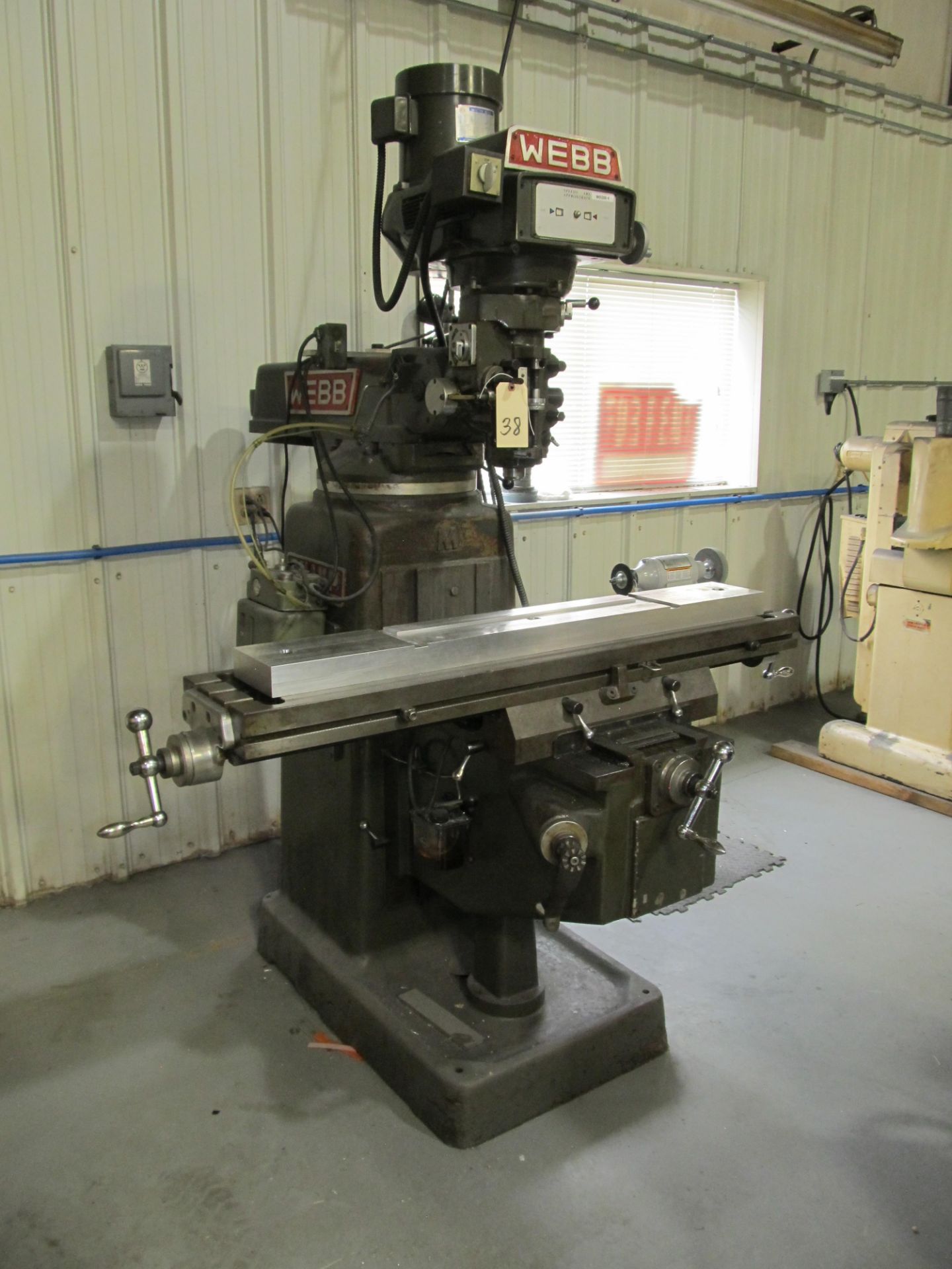 Webb/Champ Mdl.3VK 3-Axis Milling Machine w/ Knee Type 10" x 50" Table - Image 2 of 8