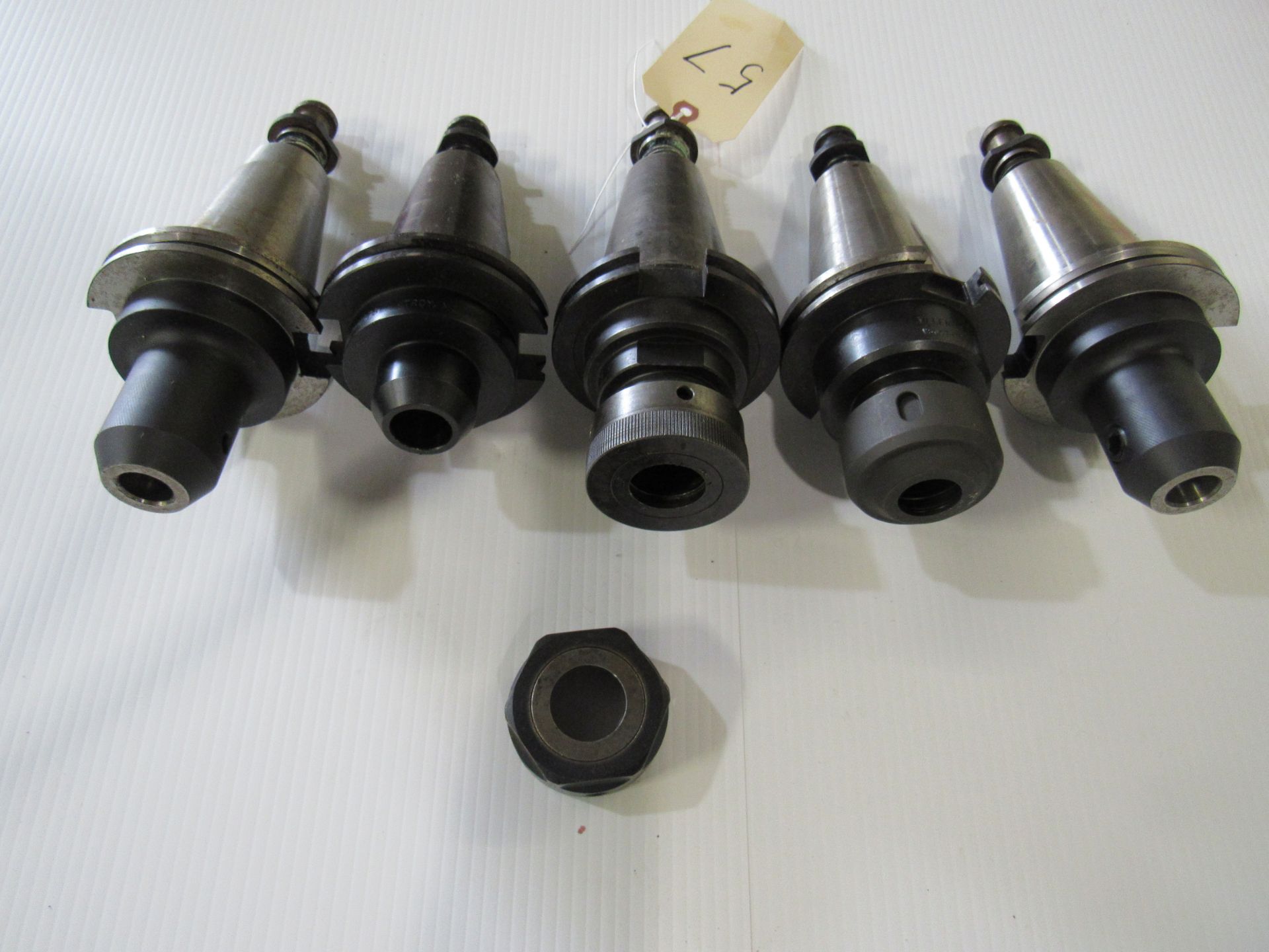 Lot - 5 Cat 50 Tool Holders w/1 Coolant Nut - Image 3 of 3