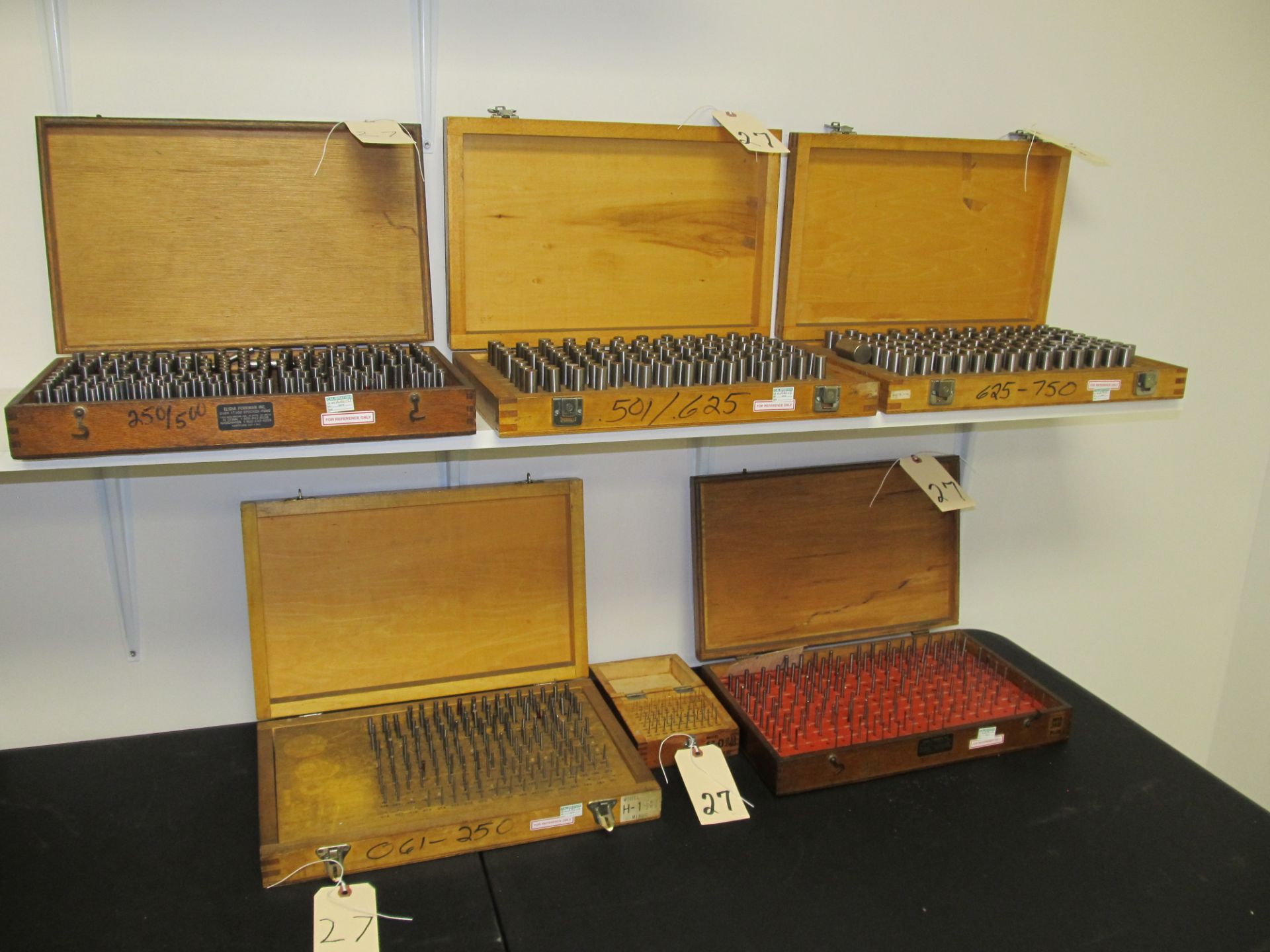 Lot - 6 Cases of Pin Gauge Sets .011-.750 (Incomplete)