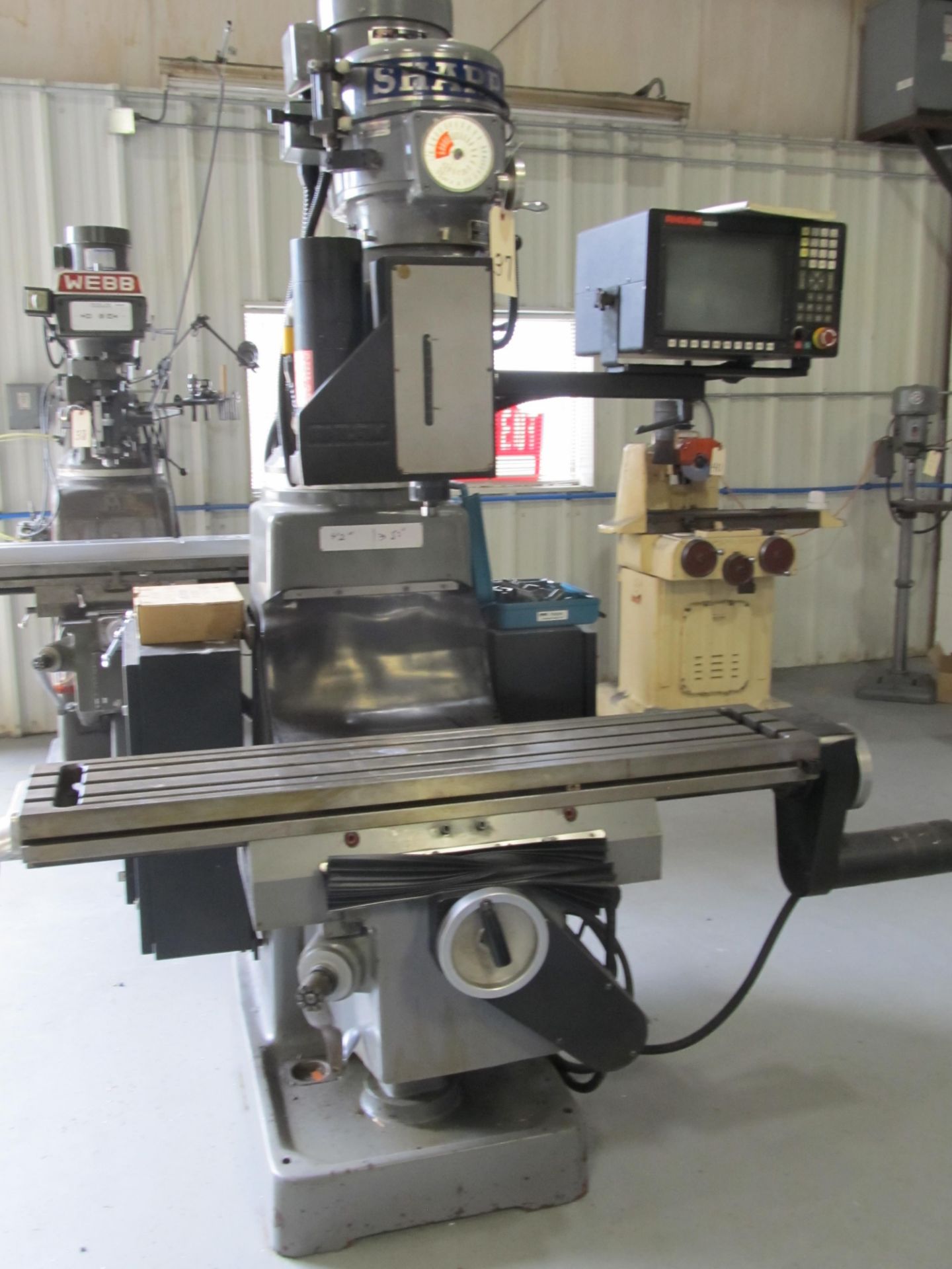 Sharp 3-Axis Milling Machine w/ Knee Type 10" x 50" Table - Image 2 of 8