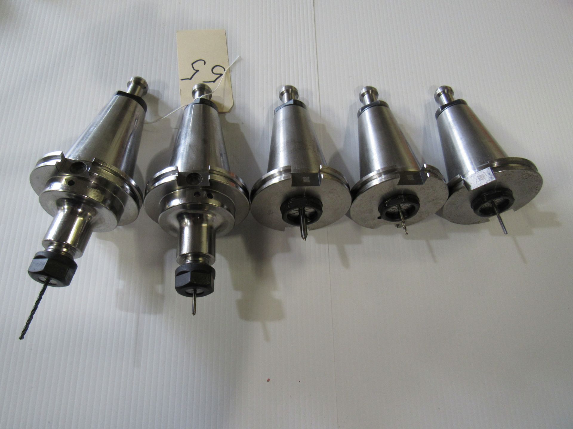 Lot - 5 Cat 50 Tool Holders (w/Tooling) - Image 2 of 3