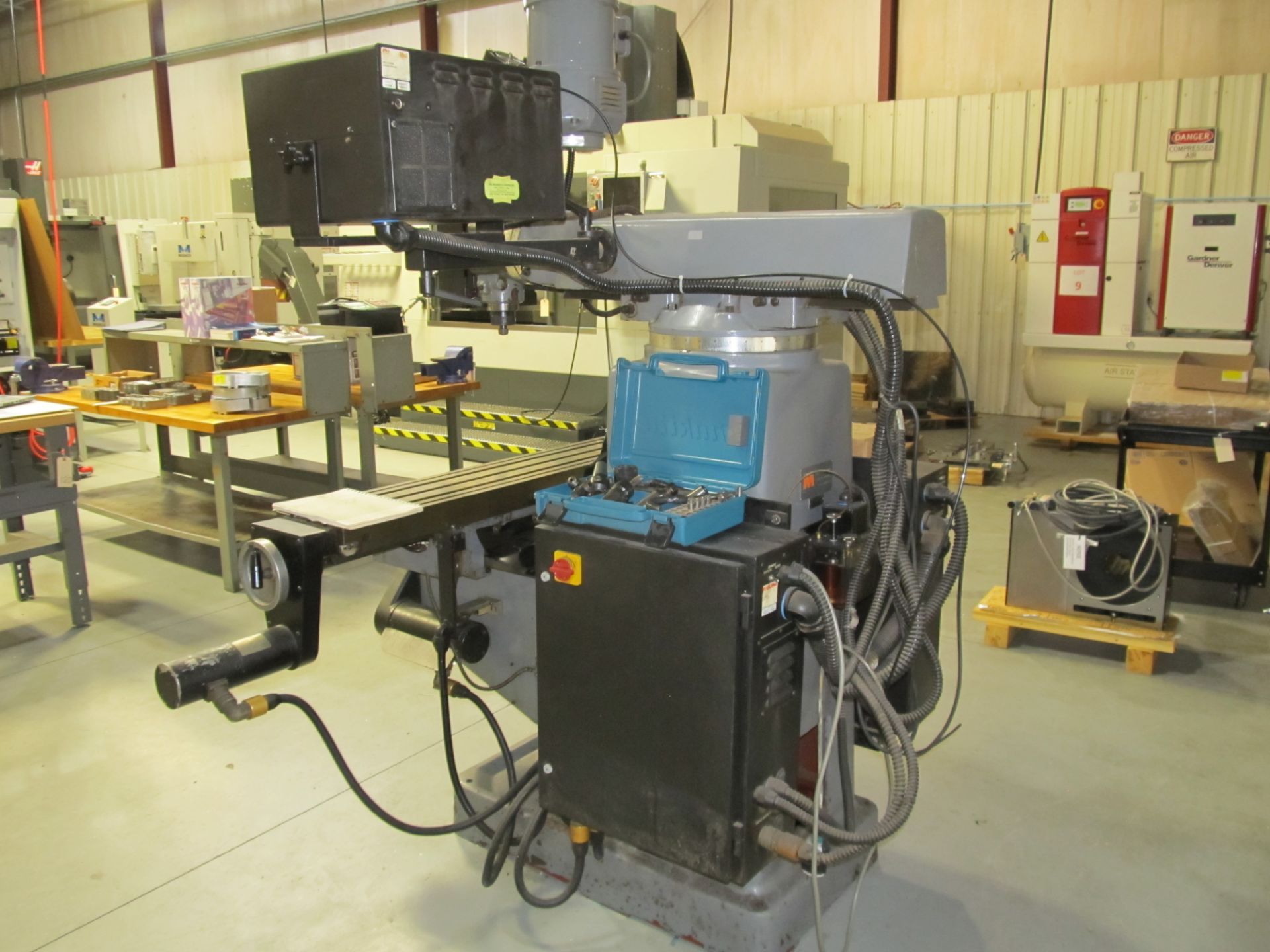 Sharp 3-Axis Milling Machine w/ Knee Type 10" x 50" Table - Image 6 of 8