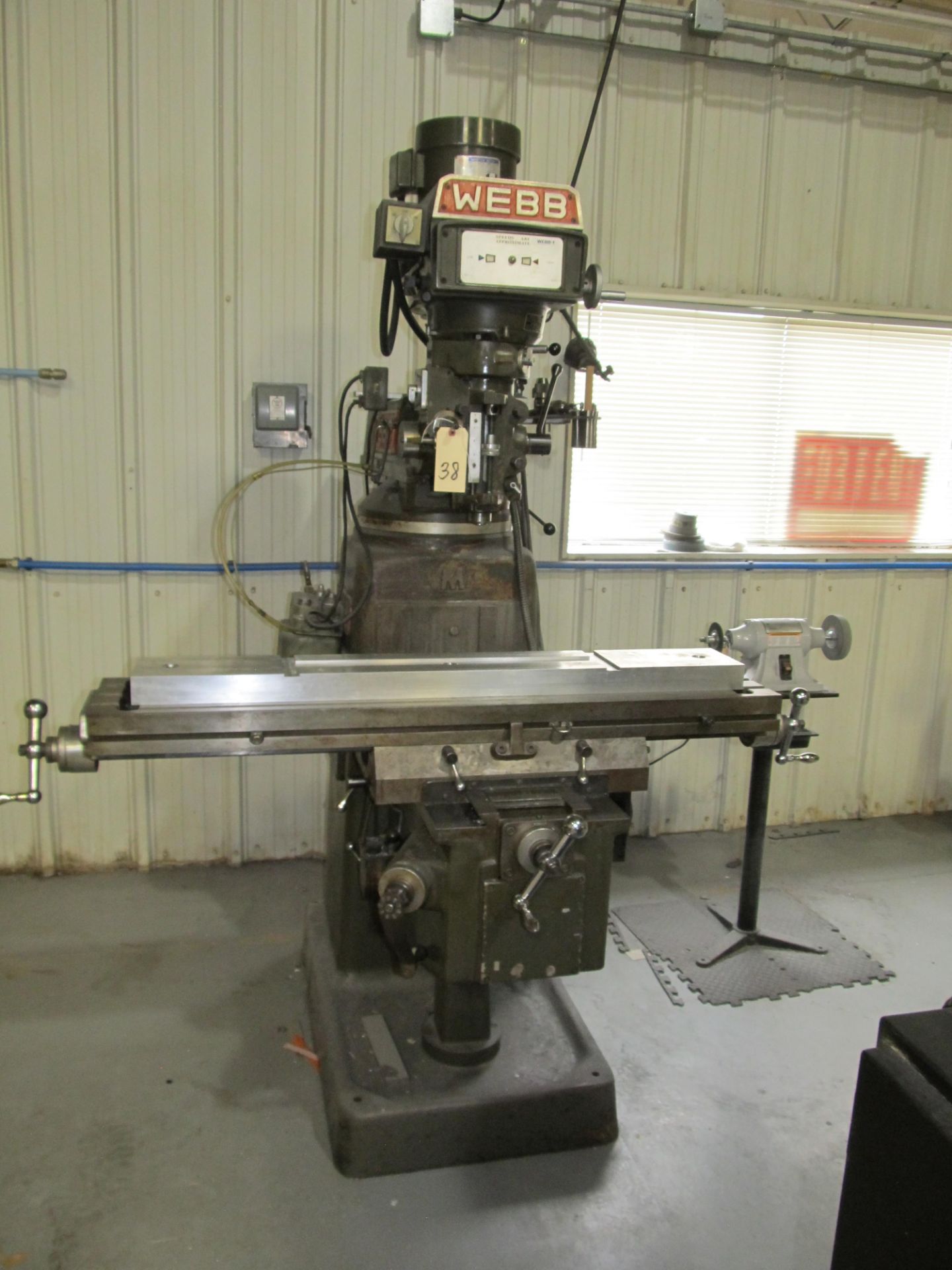 Webb/Champ Mdl.3VK 3-Axis Milling Machine w/ Knee Type 10" x 50" Table - Image 3 of 8