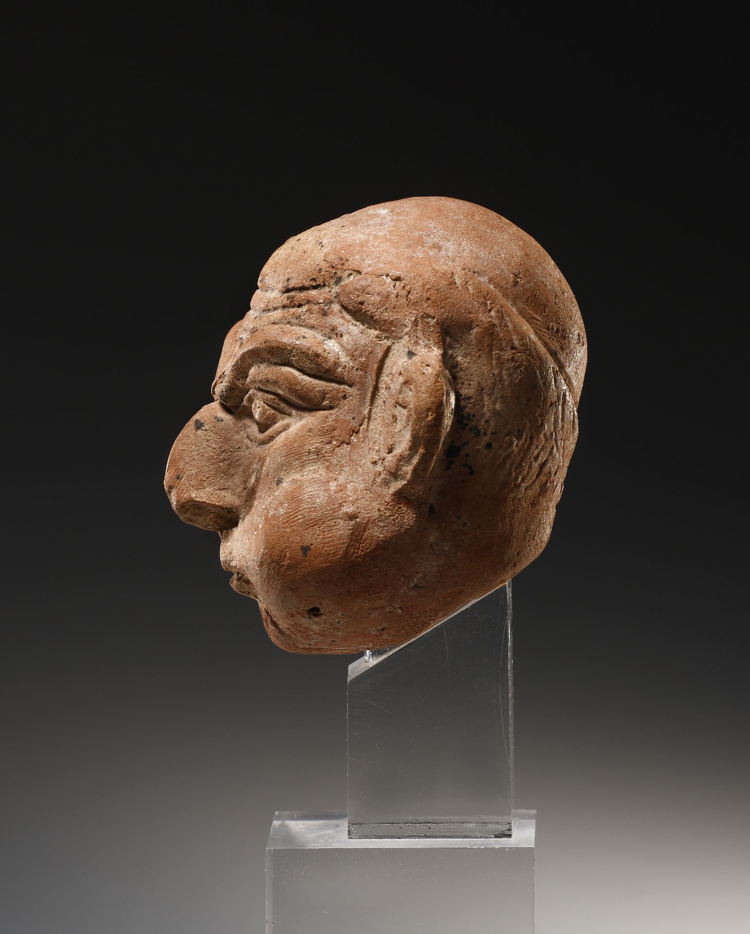 A Grotesque Head of a Bald Man - Bild 2 aus 3