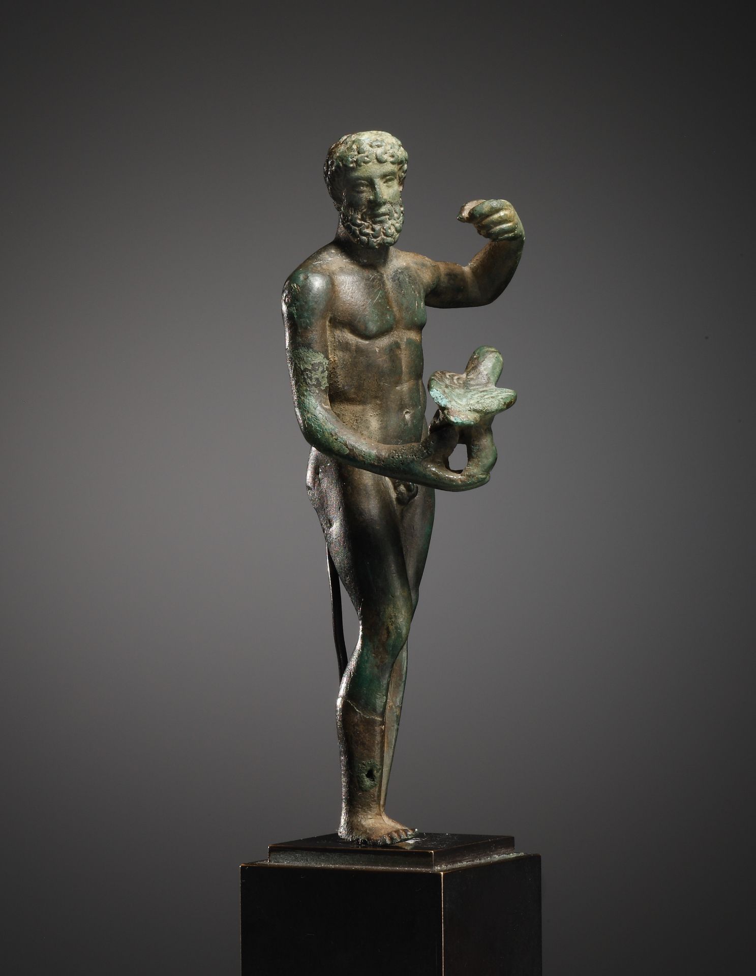 A Statuette of Jupiter with Eagle - Bild 3 aus 6