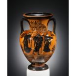 A Black-figure Amphora with Dionysos and Maenads (near to the Antimenes Painter)