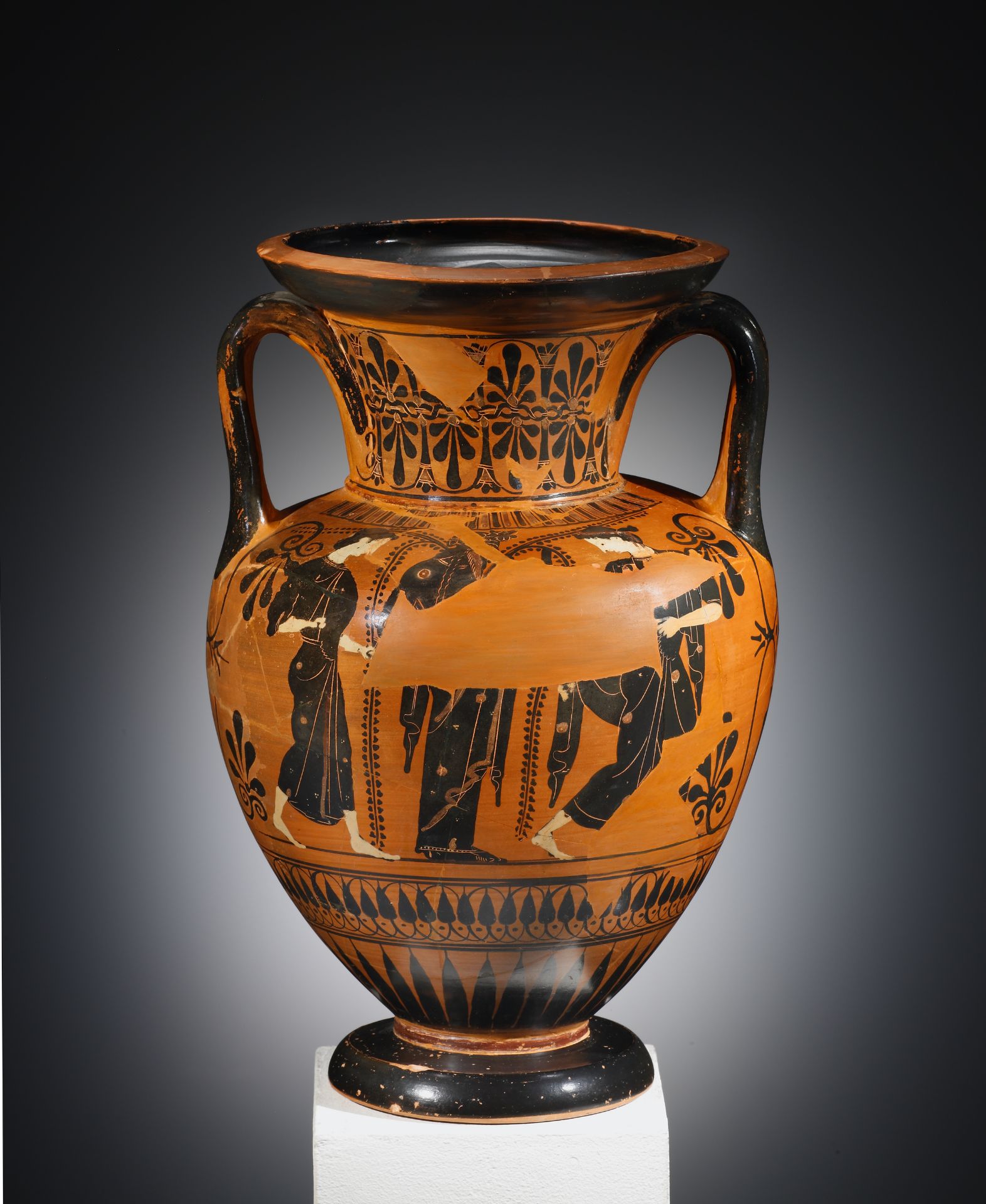 A Black-figure Amphora with Dionysos and Maenads (near to the Antimenes Painter) - Bild 3 aus 4