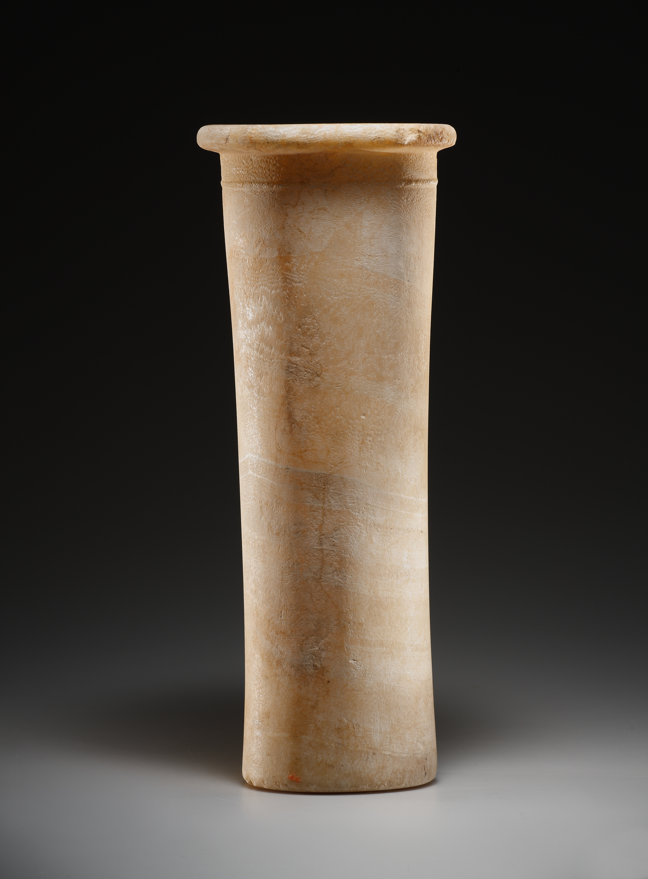 An Egyptian Alabster Cyclindrical Jar
