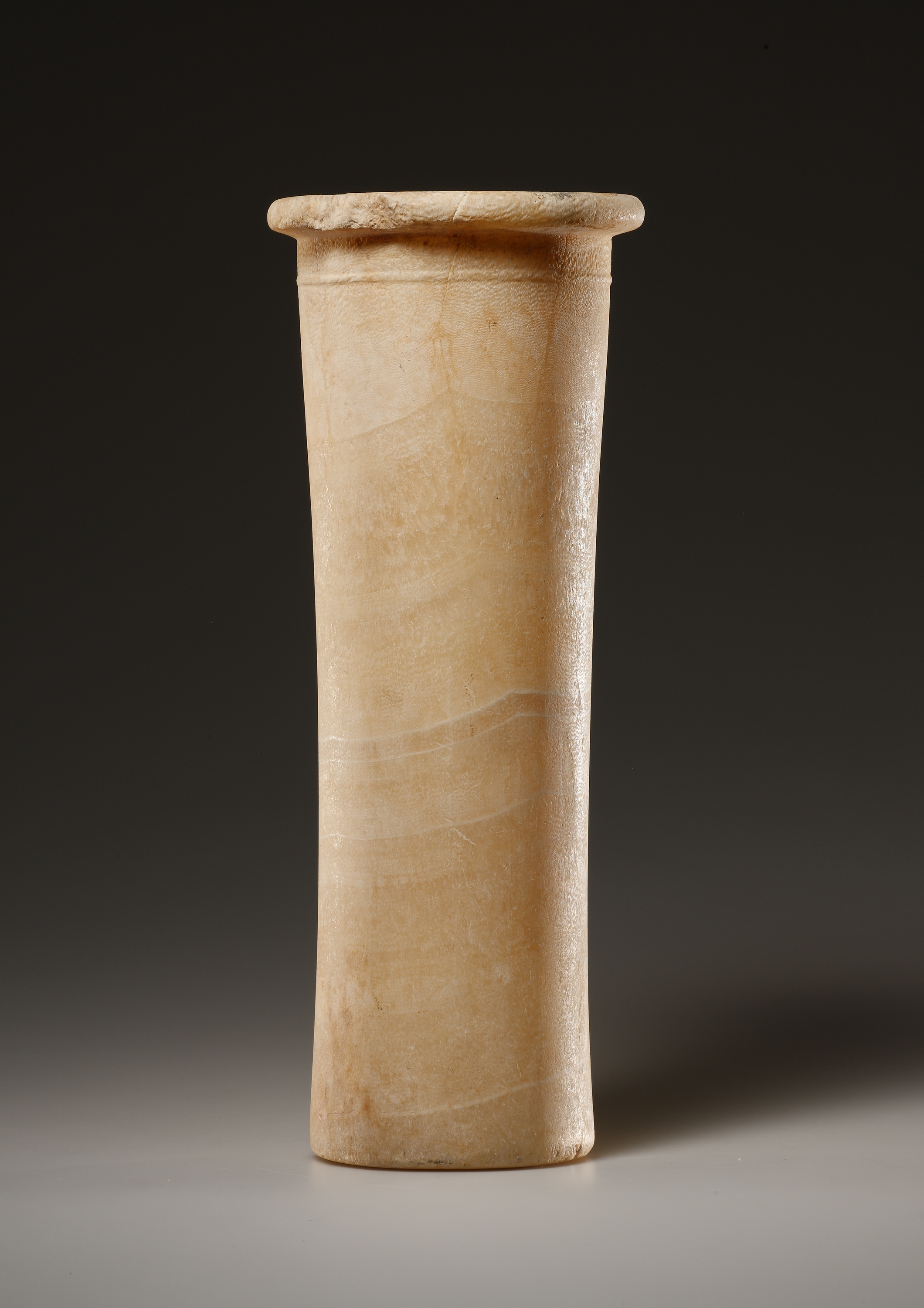 An Egyptian Alabster Cyclindrical Jar - Image 2 of 3