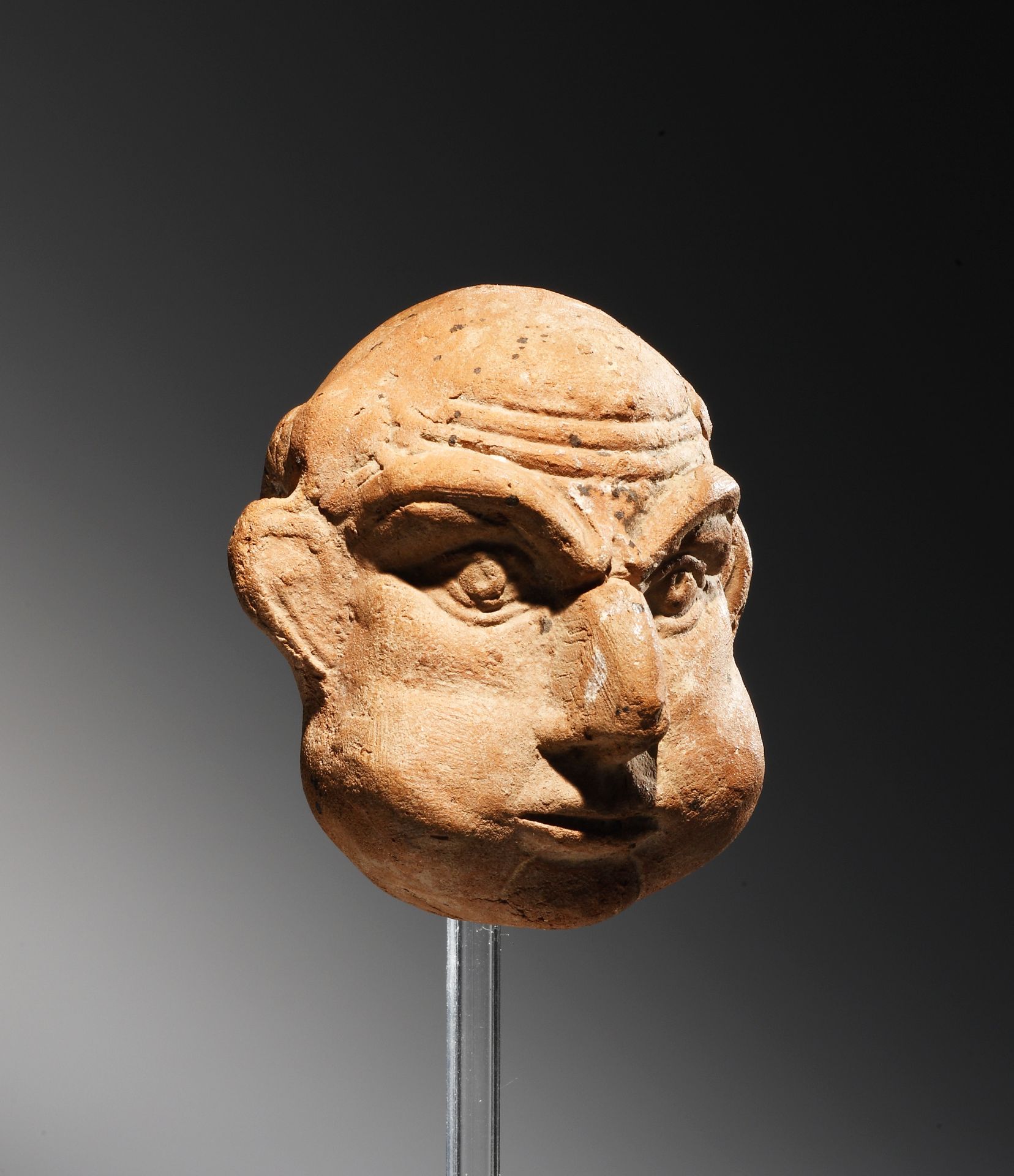 A Grotesque Head of a Bald Man - Bild 3 aus 3