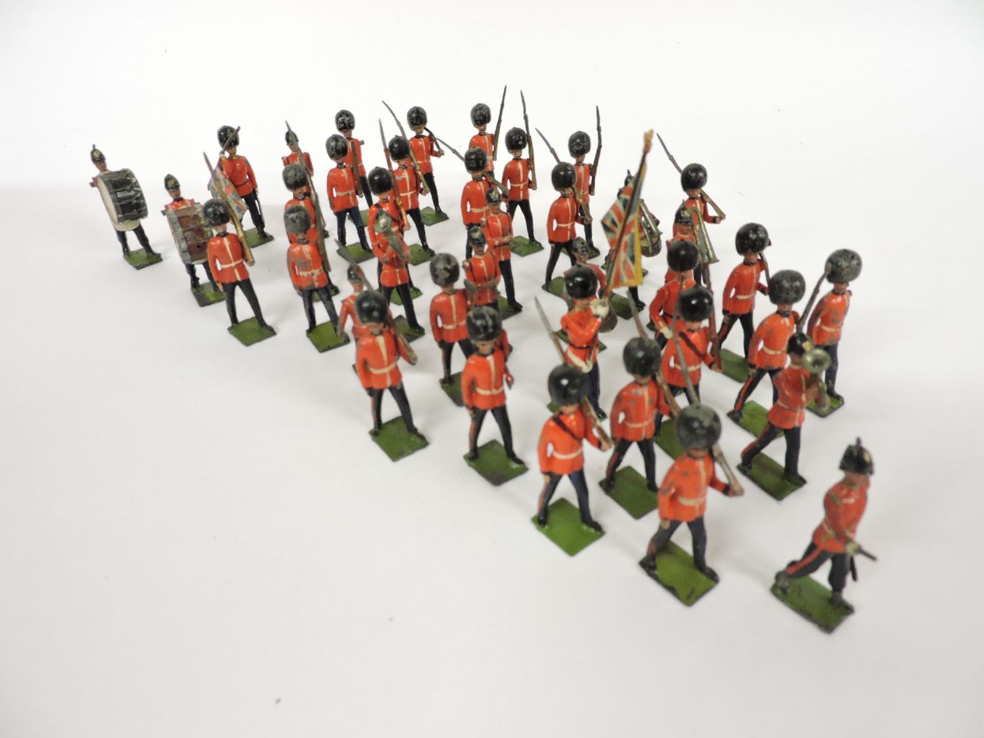 A large quantity of Britains Welsh Guard bandsmen and riflemen