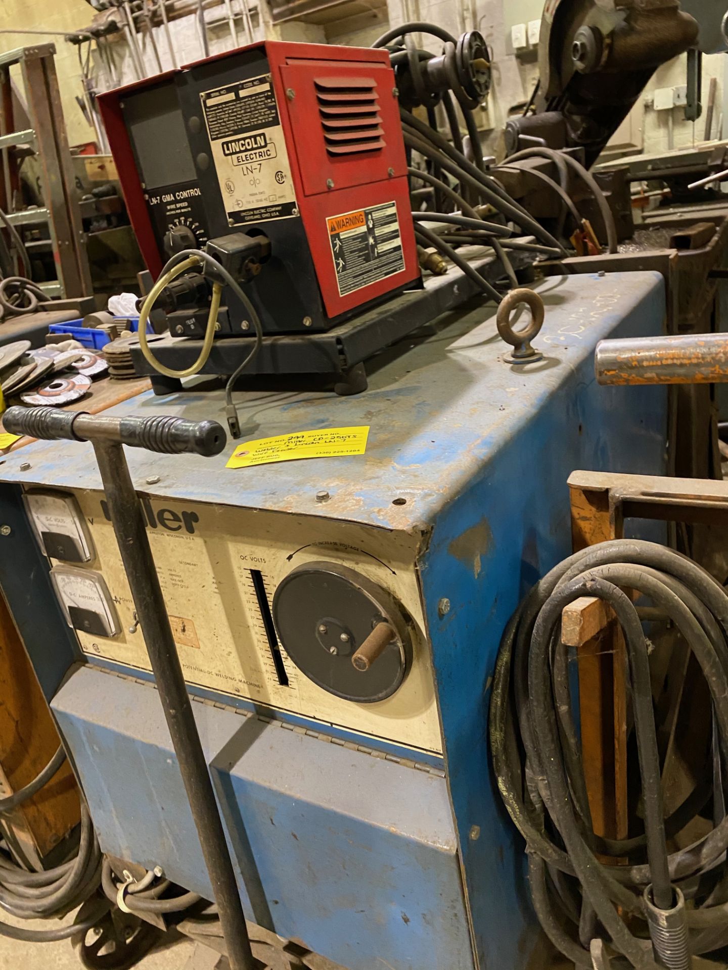 Miller CP-250TS Welder with Lincoln LN-7 Wire Feeder - Image 3 of 3