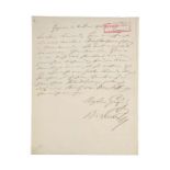 Bierbaum, Otto Julius. Eigenhändiger Brief mit Unterschrift an einen "lieben Freund". Eppan (Schloss