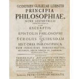 Mathematik - - Leibniz, Gottfried Wilhelm. Principia philosophiae, more geometrico demonstrata: