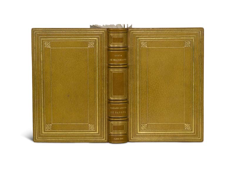 Französische Bibliophilie und Prachteinbände - - Beauregard, Costa de. Madame Loyse de Savoye. Recit