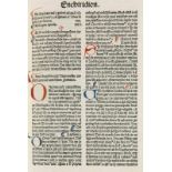 Inkunabeln - - Augustinus, Aurelius. Opuscula. Durchgehend rubriziert mit zahlreichen, in Rot und