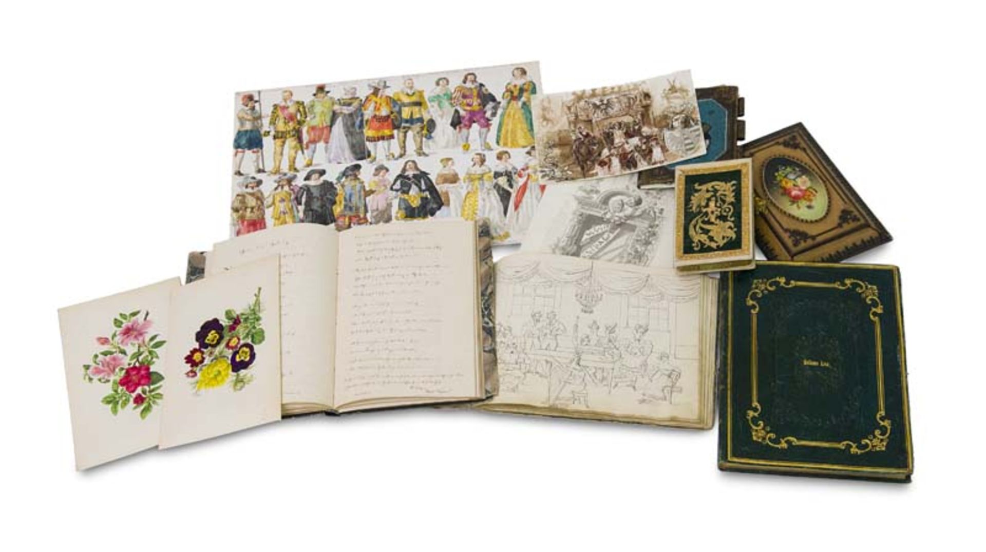 Liber amicorum - - Sammlung von 12 Stammbüchern u.a. aus dem Besitz der Familien Leo, Beyersdorff