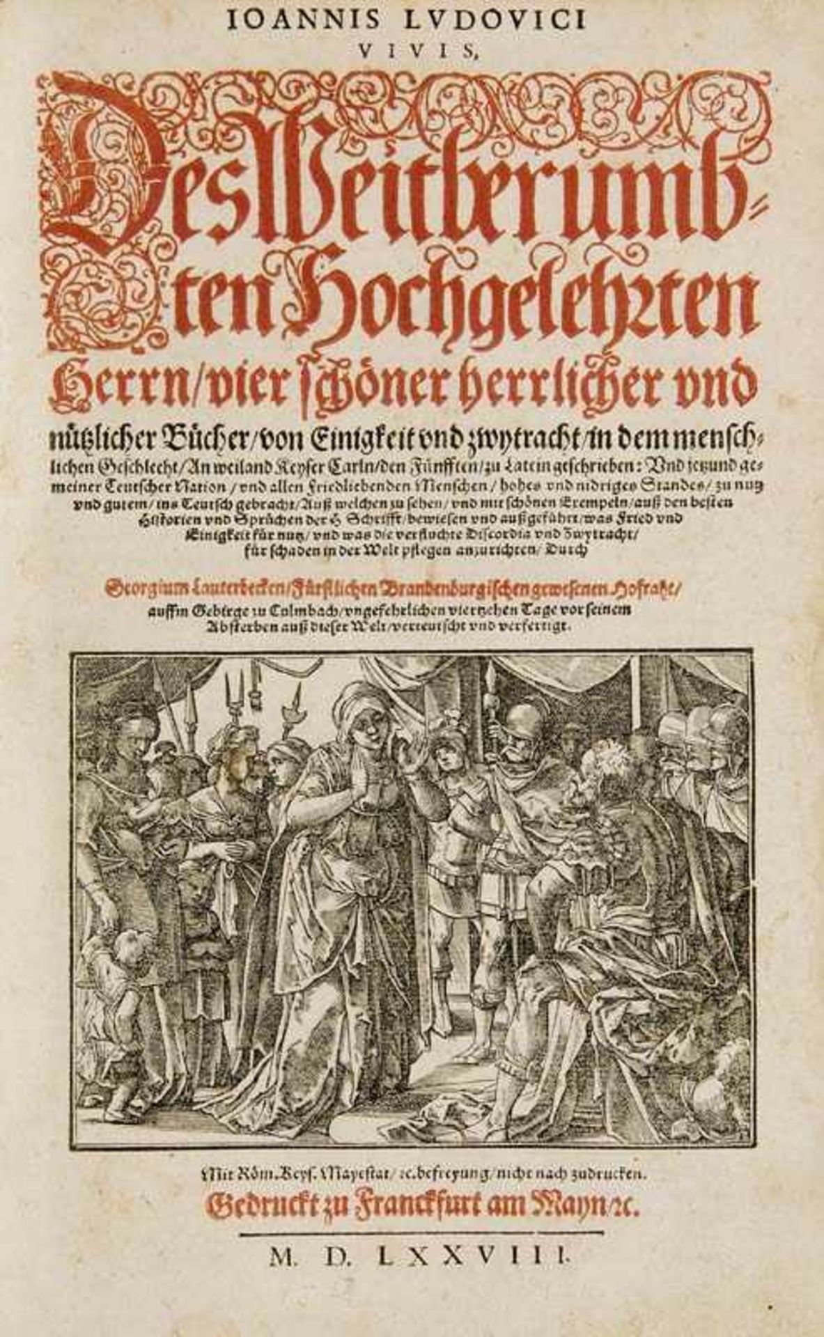 Weiditz, Hans - - Sammelband mit 3 Frankfurter Drucken, 2 mit Holzschnitten von Hans Weiditz. 1559-