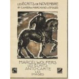Französische Bibliophilie und Prachteinbände - Carte, Anton - - Wolfers, Marcel. Les Écrits de