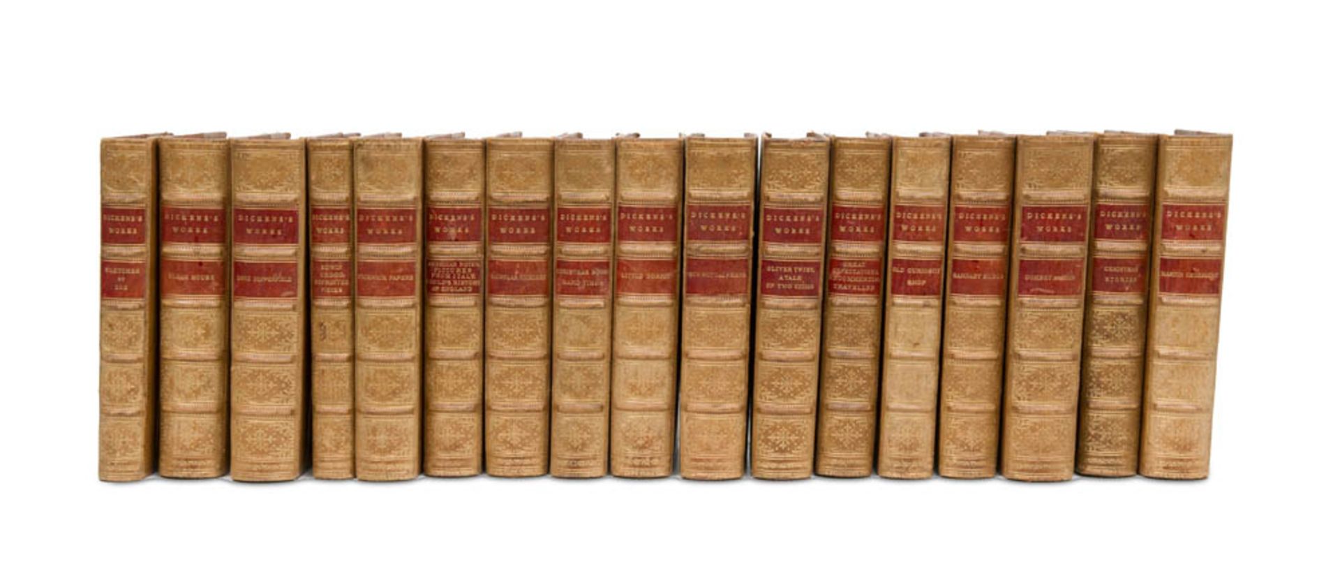 Dickens, Charles. Works (Rückentitel) Illustrated Edition. 17 Bände. Mit zahlreichen