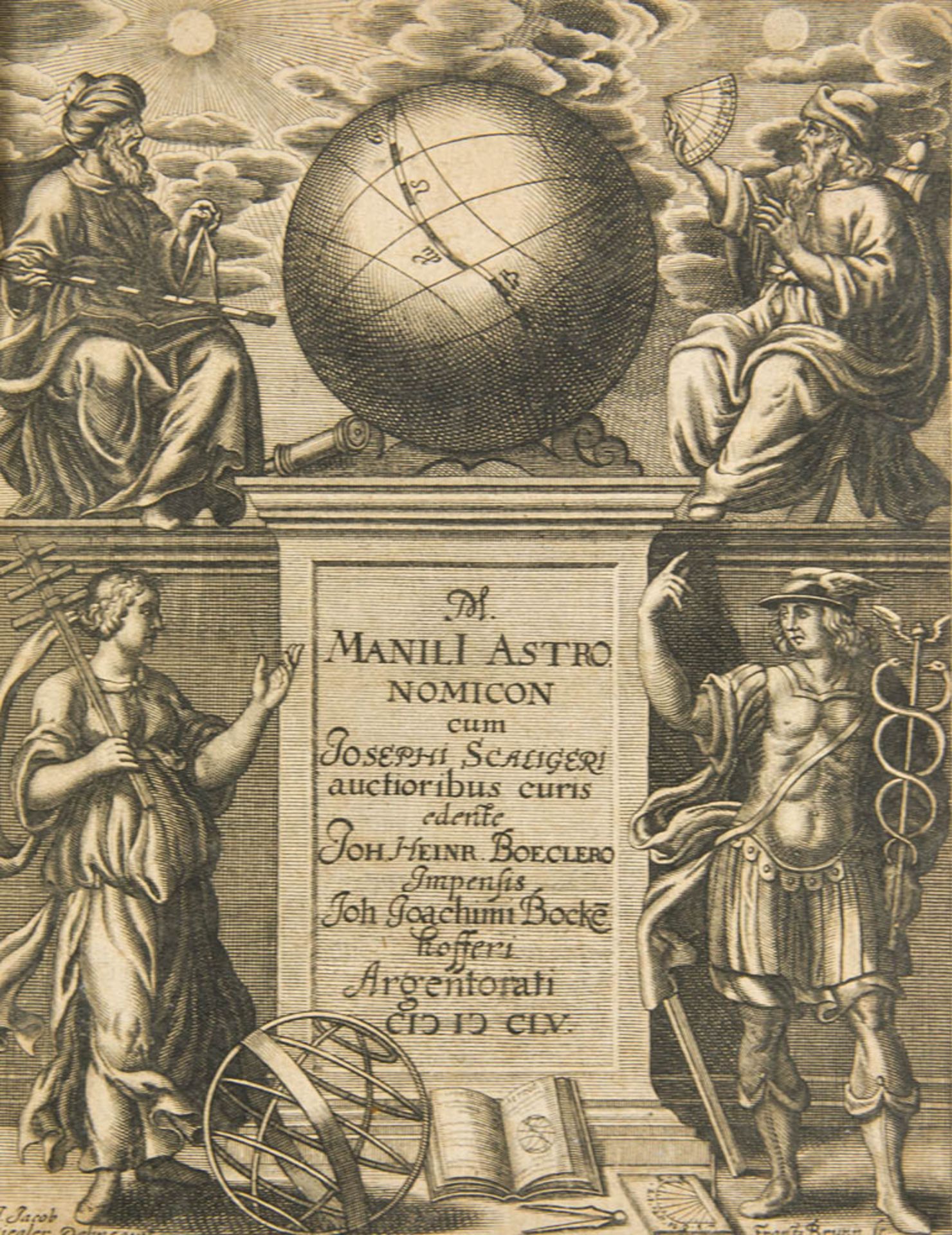 Astronomie - - Manilius, Marcus. Astronomicon. a Josepho Scaligero ex vetusto codice Gemblacensi